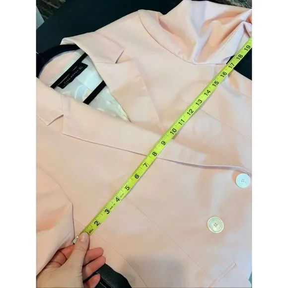 ZARA | WOMAN • Pink Double Breasted Blazer • Ladies Size M - Picture 13 of 14